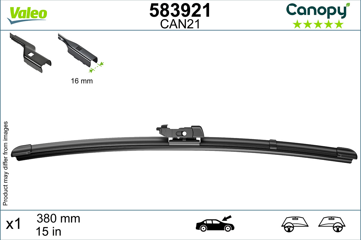 VALEO CANOPY Ablaktörlő lapát 583921_VALEO